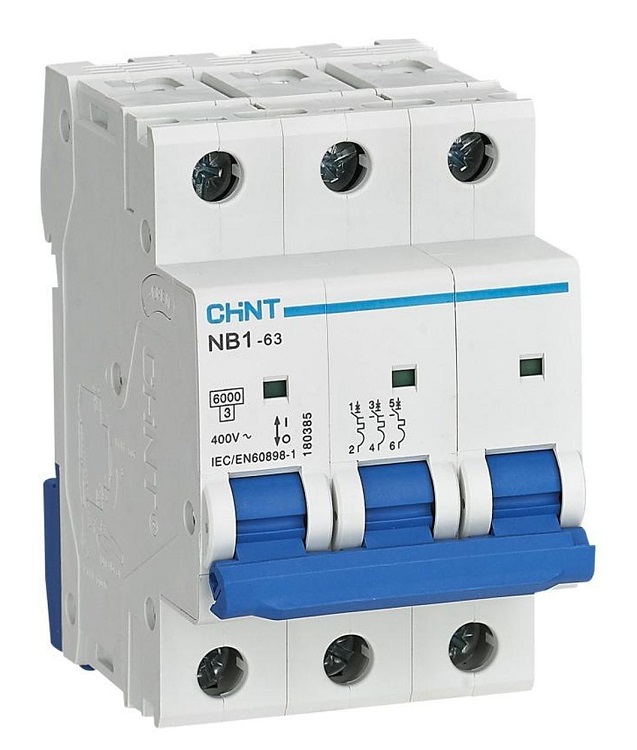 Автоматический выключатель NB1-63 D50/3 6кА CHINT