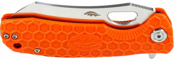 Нож Honey Badger Wharncleaver D2 L (HB1160) с оранжевой рукоятью