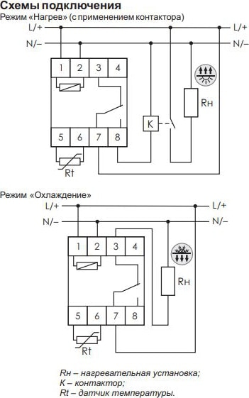 Реле температуры с датч. RT-823 (1НЗ*16А, +60...+95°С) F&F