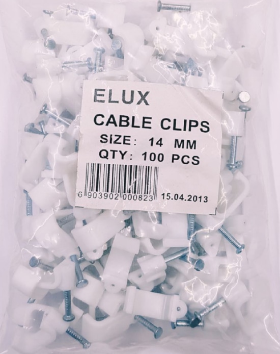 Скоба cable clips flat  14* (100 шт.) (ELUX)
