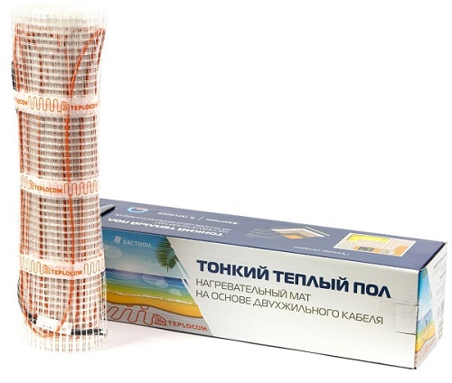 Нагревательный мат TEPLOCOM МНД-2,0 - 320 ВТ (2м2, 160вт/м2)