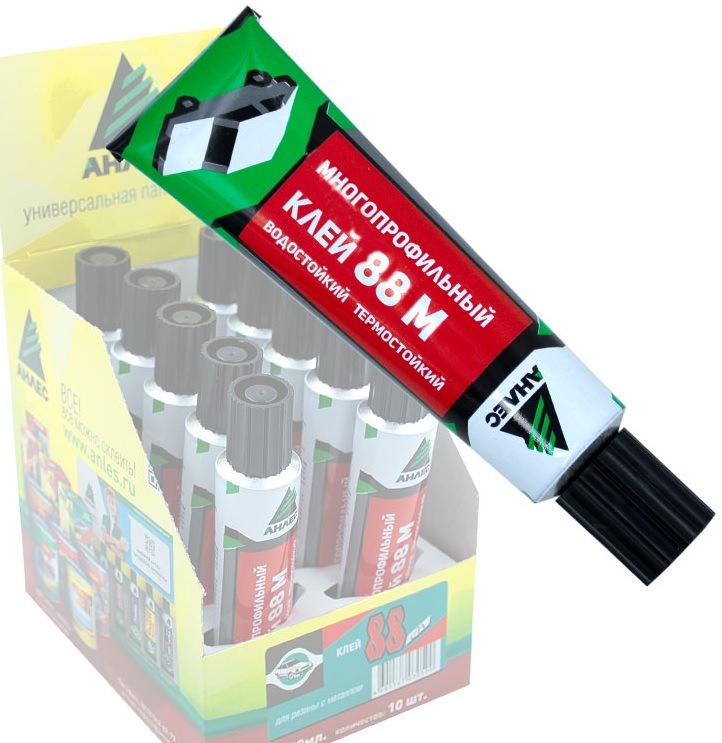 Клей специальный 88-М тюбик 40мл для ремонта авто АНЛЕС 10-90