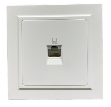 Розетка RJ45 (cat 5e) 1-я белая U1A-016-1 SoftTouch AWSPRODUCTS