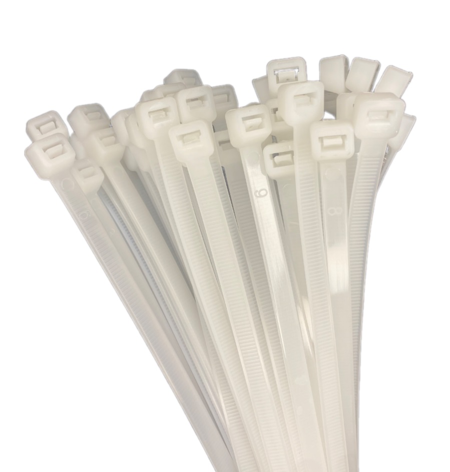 Хомут 7,6*200 белый нейлон (100шт) (L-ON), уп