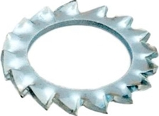 Шайба М8 зубчатая DIN6798 цинк (10 шт.) (Стройбат)