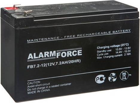 Аккумуляторная батарея FB 7,2-12 Alarm Force/Alfa (12В, 7,2Ач)(151*65*101)