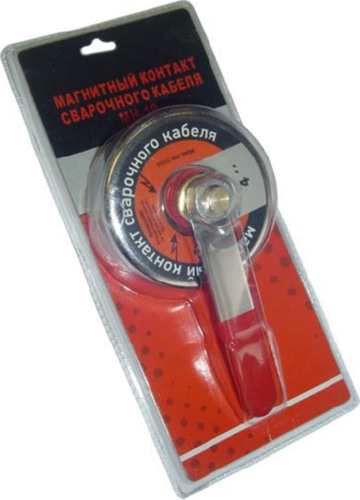 Клемма заземления магнитная 500А с ручкой МН-10 XC