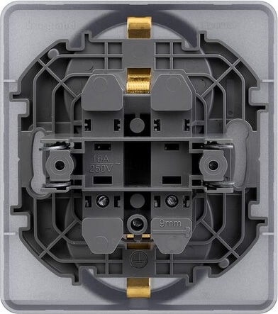Розетка 2-я с/з Алюминий INSPIRIA LEGRAND