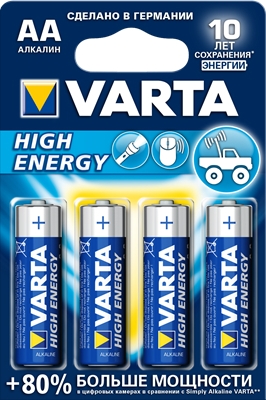 Элемент питания Varta 4906 HIGH ENERGY LR06 BL4