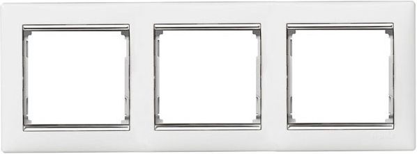 Рамка 3-я, Белый/Серебро, Valena, (770493) LEGRAND
