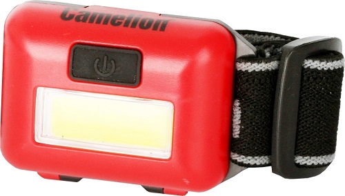 Фонарь Camelion LED5357  (налобн,  красн., 1Вт COB LED, 3 реж, 3XAAA, пласт, блист)