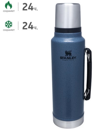 Термос STANLEY Classic 1L (10-08266-033) голубой
