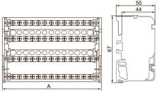 Шина 3L+PEN в корпусе типа ШНК, 4х11, 125А, 400В, IEK