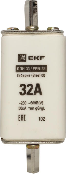 Вставка плавкая ППН-33 160/32А 660В габарит 00 EKF