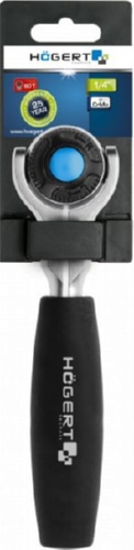 Трещотка с поворотной головкой, 1/4", 72 зубца HOEGERT