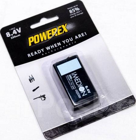 Аккумулятор Imedion 8.4V 250 mAh  крона (MAHA)