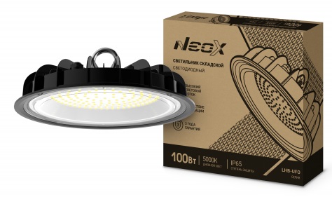 Светильник складской LED LHB-UFO 100Вт 120гр 230В 5000К 10500Лм 105лм/Вт IP65 без пульсации NEOX