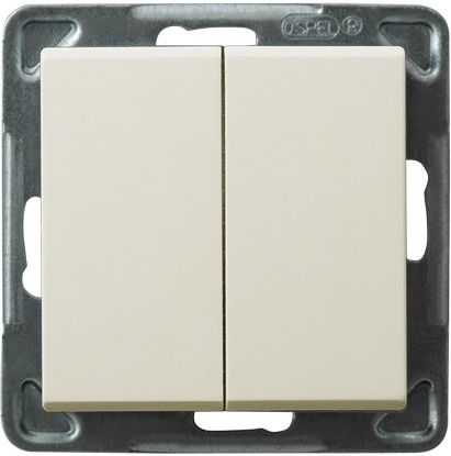 Выключатель LP-10R/m/27 1076 2 кл. лестничный (без рамки)