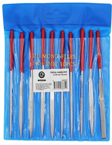 Надфиль алмазный набор, 10 шт. ON, ком