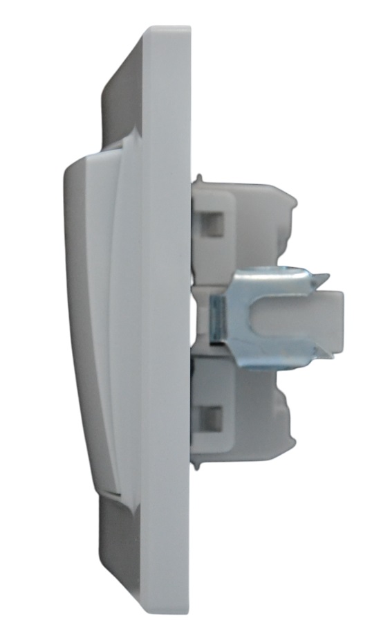 Выключатель звонка 1-кл. белый SD-P1009W "Standard" AWSproducts