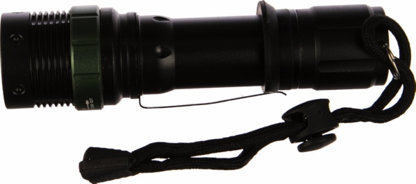 Фонарь Camelion E142 (аккум 220В, черный, 3W CREE LED, фокус, 3 реж, пластик, бокс)