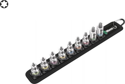 Набор отверточных головок Zyklop TORX®, с фиксирующей функцией, 3/8"