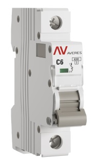 Автоматический выключатель AV-6 C6/1 6кА  AVERES EKF