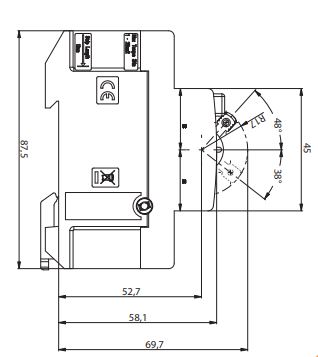 УЗО EFI-P2 AC 63/0.03 (1+N)