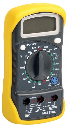 Мультиметр цифровой  Master MAS830L (без элемента питания) (ИЭК)