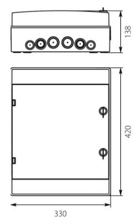 Щит RH-24 IP65 (330*420*138) El-Plast op