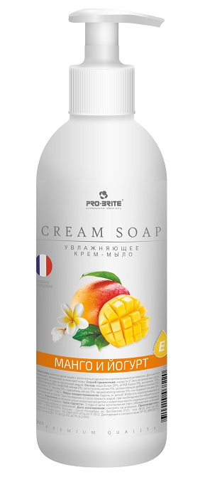 Увлажняющее крем-мыло "Манго и йогурт" Cream Soap Premium (500 мл)
