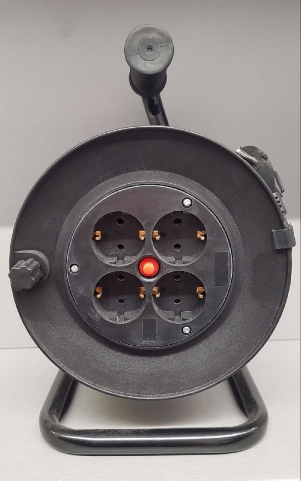 Удлинитель на катушке MS-XP-4 25M, 3x1mm2
