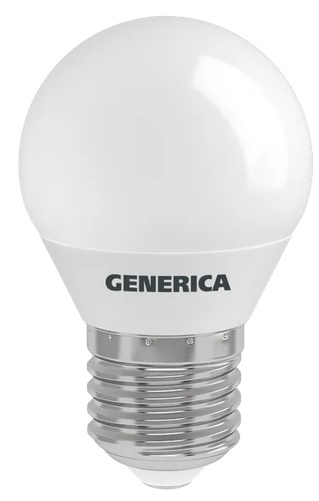 Лампа LED G45 шар 12Вт 230В 4000К E27 1200Lm GENERICA