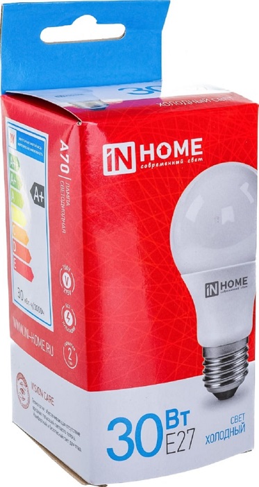 Лампа LED-A70-VC 30Вт 230В Е27 6500К 2700Лм IN HOME