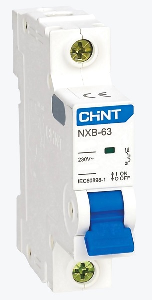Выключатель автоматический модульный 1п B 25А 4.5кА NXB-63S (R) CHINT 296699
