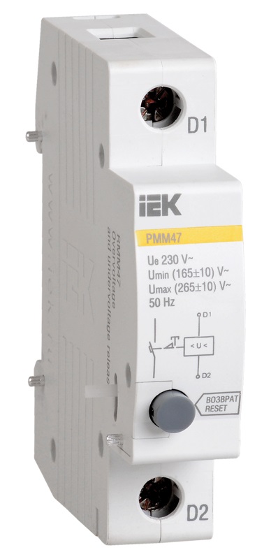 Расцепитель мин.макс.напряж.РММ47 нов. IEK