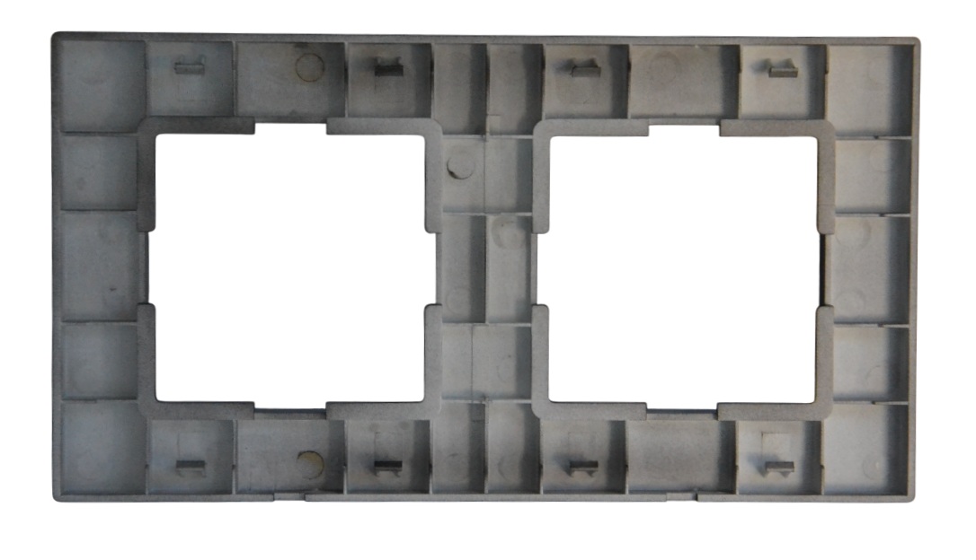 Рамка 2-я чёрная SD-P1018B "Standard" AWSproducts