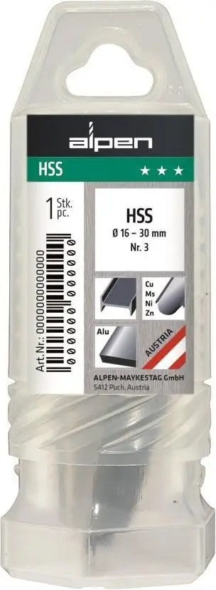 Сверло коническое 36-50 мм Alpen  HSS  Size 5