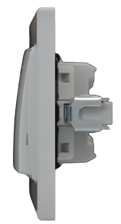 Выключатель 1-кл. с подсветкой белый SD-P1002W "Standard" AWSproducts