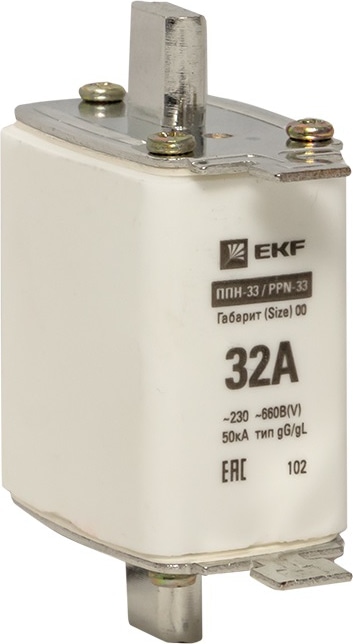 Вставка плавкая ППН-33 160/32А 660В габарит 00 EKF