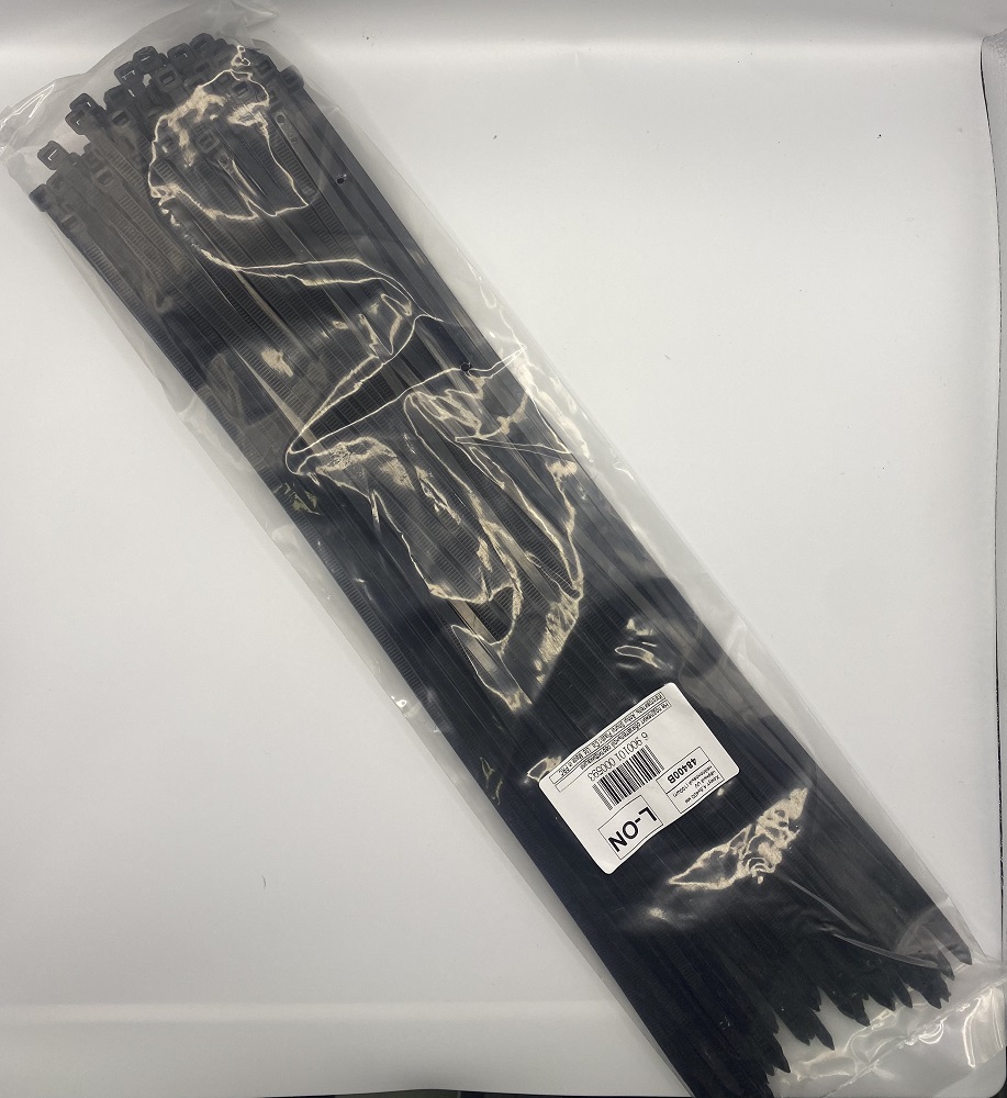 Хомут 4,8*400 чёрный UV нейлон (100шт) (L-ON), уп