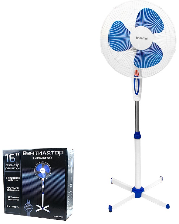 Вентилятор напольный 16" 40W 220V/50Hz Bonaffini ELF 2-2