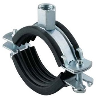 Хомут сантехнический 1/4" (12-15) М8 цинк без шпильки цинк PB (поштучно)