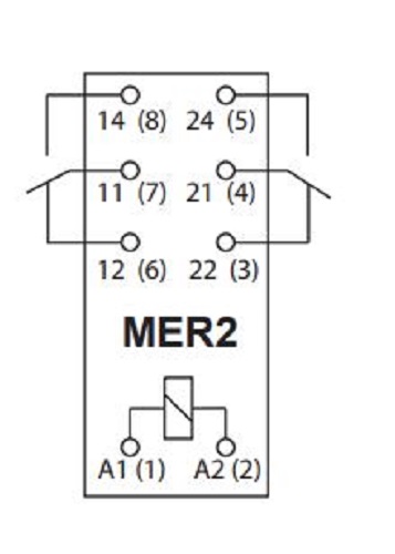 Реле миниатюрное MER2-230AC