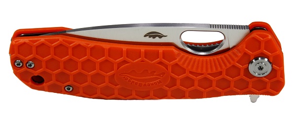 Нож Honey Badger Flipper L (HB1006) с оранжевой рукоятью