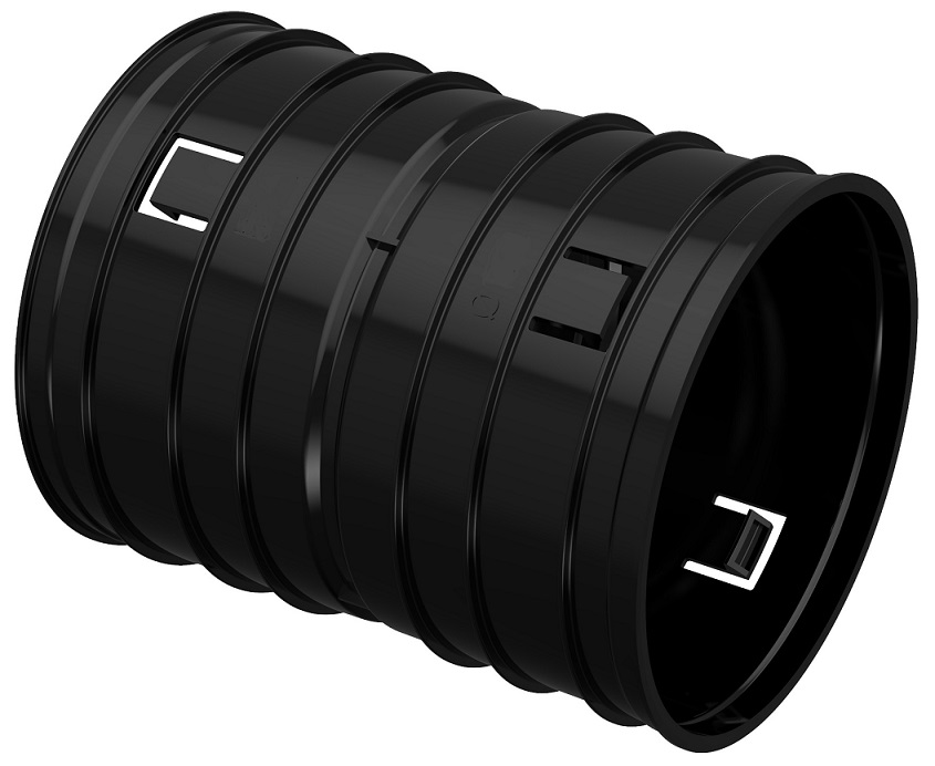 Муфта для двустенных труб 110 мм Промрукав