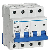 Автоматический выключатель NB1-63 C40/4 6кА CHINT