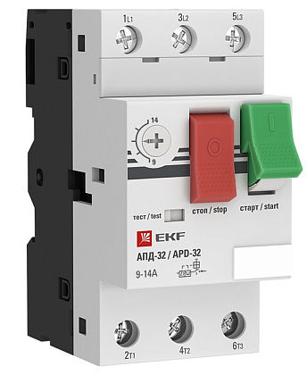 Авт. защиты эл. двигателя АПД-32 (9-14А)  PROXIMA EKF