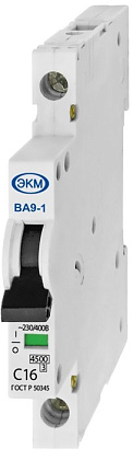 Автоматический выключатель ВА-9-1 B16/1 4,5кА МЕАНДР