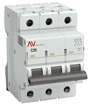 Автоматический выключатель AV-6 C25/3 6кА  AVERES EKF